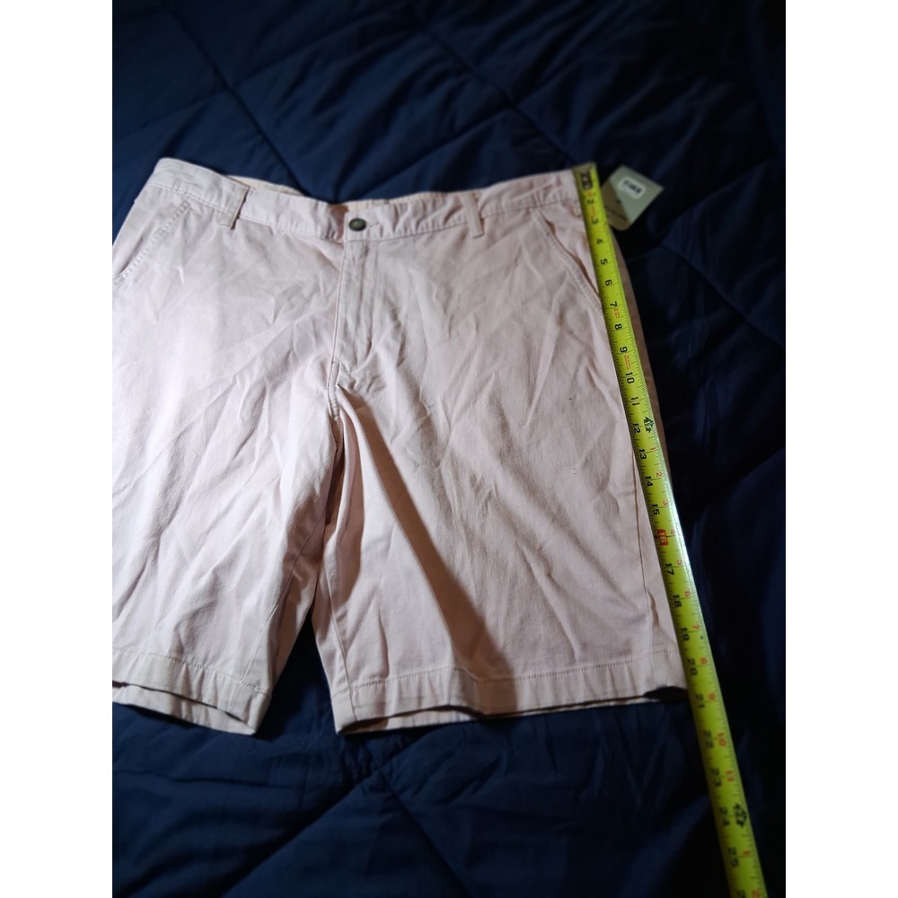 George‎ Mens Stretch Flat Front Shorts Daylily Pink Size 38 GM28444 New